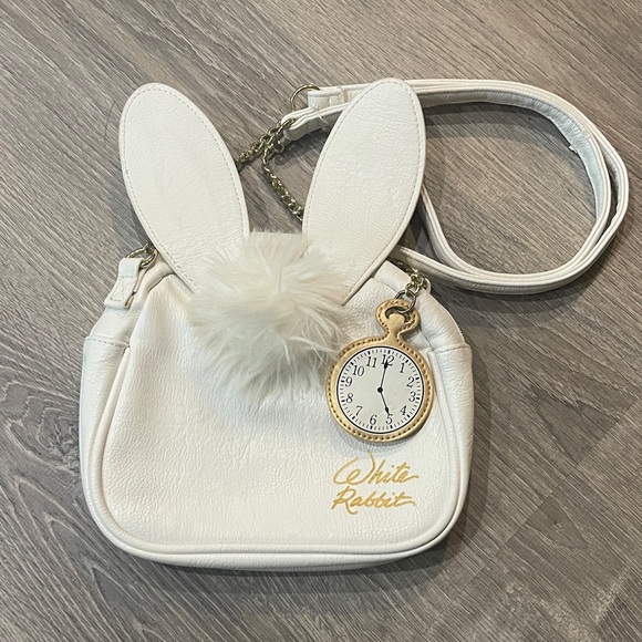 Loungefly Handbags - Disney Parks Loungefly White Rabbit Crossbody Alice In Wonderland Purse
